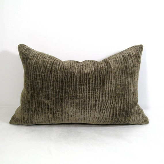 SALE Green Pillow Cover Decorative Cushion Olive Moss