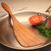 Right handed Cherry wood wooden spatula for flipping pancakes and the like