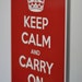 keep calm and carry on poster - high quality aluminum print