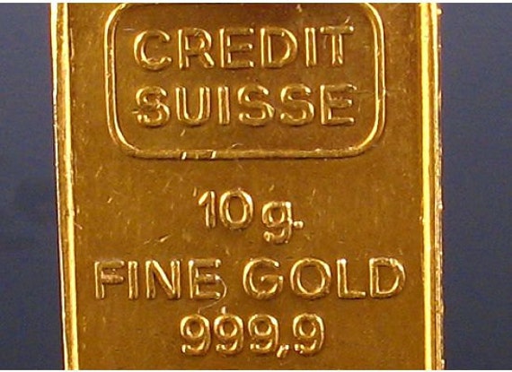 CREDIT SUISSE 10 GRAM 9999 24k Fine Pure Gold Bar