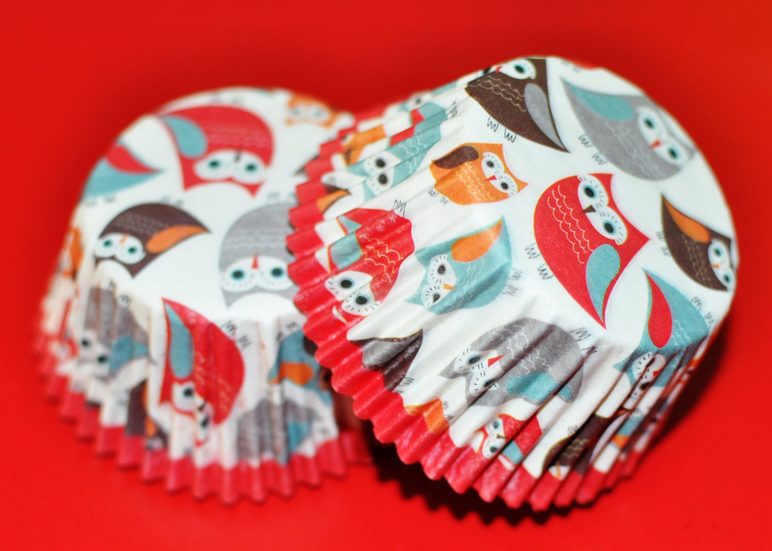 24 Owl Cupcake Liners by QuaintlyAmusing on Etsy