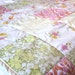 Upcycled Vintage Fabric Quilted Throw Blanket