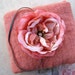 Tea Rose Cheesecloth Baby Wrap with Headband, Baby Headband, Newborn Wrap, Newborn Portrait Prop Photography Prop