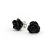 Black Rose Post Earrings - Fiorenza
