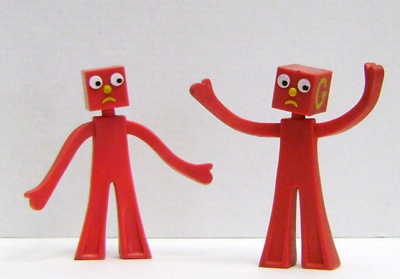 G & J Blockheads From Gumby by theevintageshop on Etsy