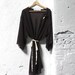 Deep Plum Fine Wool Sweater Knit Robe