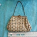 Vintage FRENCH Purse SMALL for Coins, Child's or Doll's 3.25" by 6 5/8" tall including chain