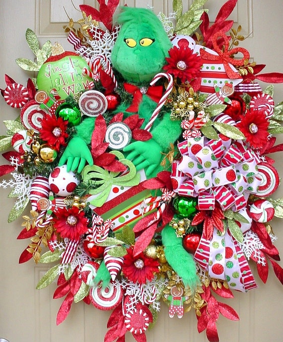 Who Stole Christmas-Grinch Holiday Christmas by SeasonalWreaths