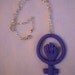 Indigo Feminist "Fist" Necklace