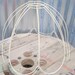 Vintage White Lamp Shade Frames, Set of 2