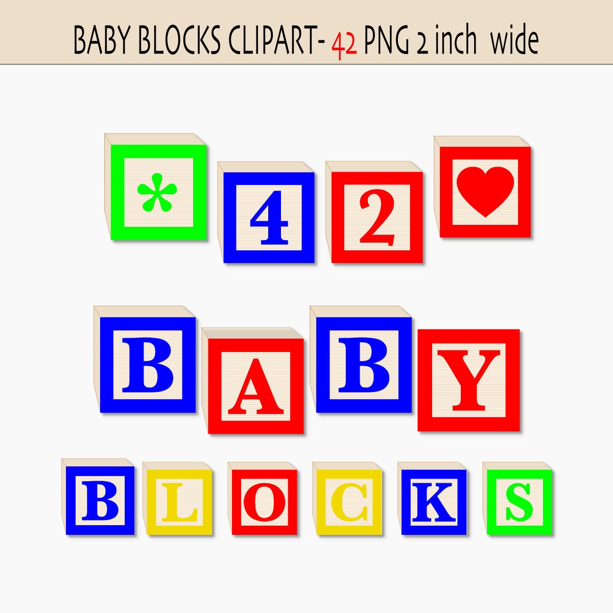 baby block letters clipart - photo #20