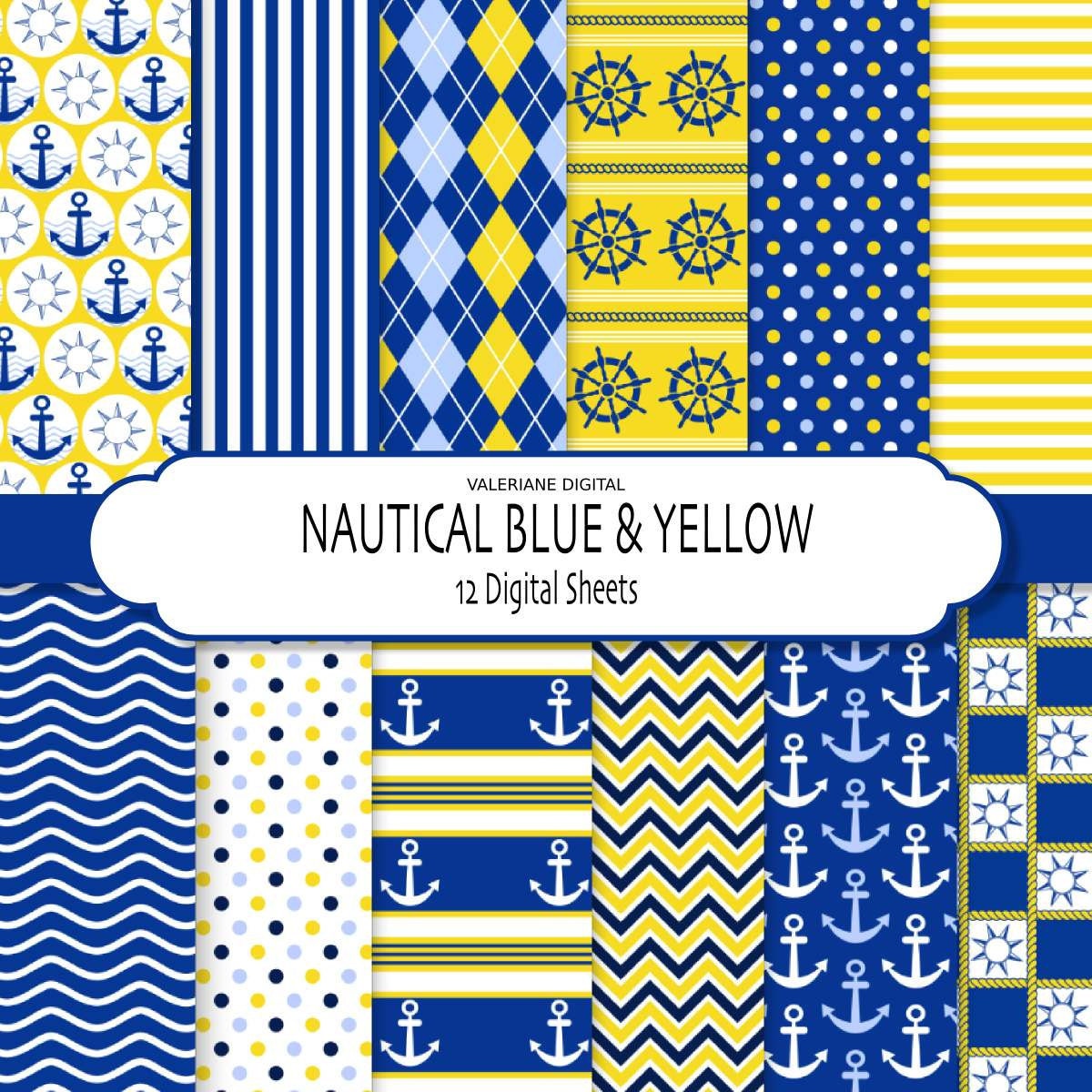 Nautical Cardstock Paper