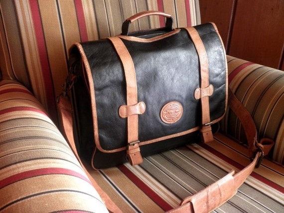 eddie bauer leather briefcase