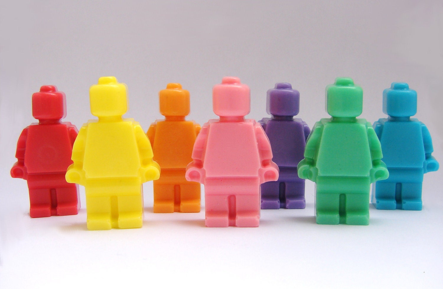 Rainbow Lego Men Soaps by Bubblelanesoap on Etsy