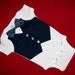 Wedding or Party Baby Boy Tuxedo Navy Blue Vest Short Sleeve Onesie or Tshirt with Navy Paisley bowtie