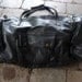 Vintage Black Leather X Large Duffle Bag - Travel Bag - Luggage EXCELLENT CONDITION