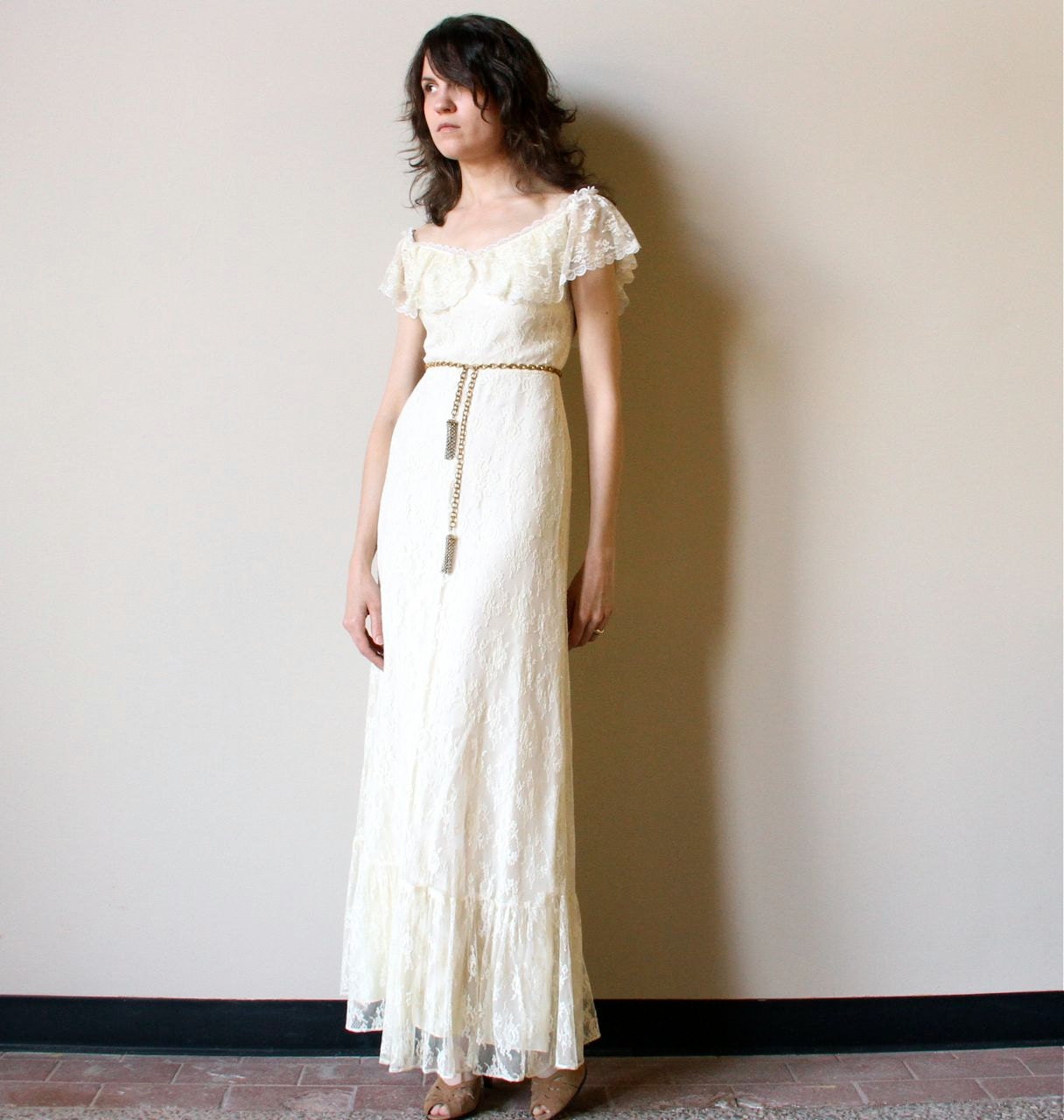 Vintage Off White Wedding Dresses 7