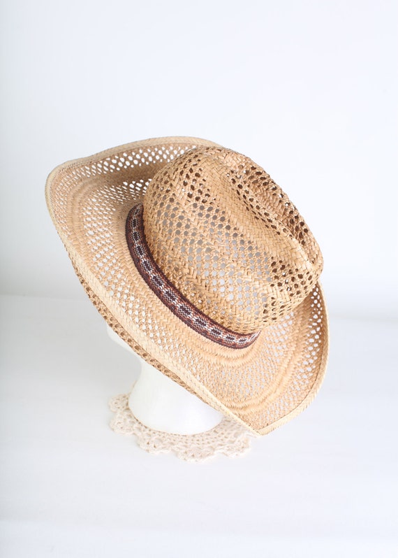 Woven cowboy hat