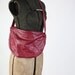 Vintage oxblood leather patchwork purse