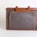 Brown faux leather attache case