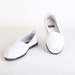 SIze 8 Women's white leather loafers