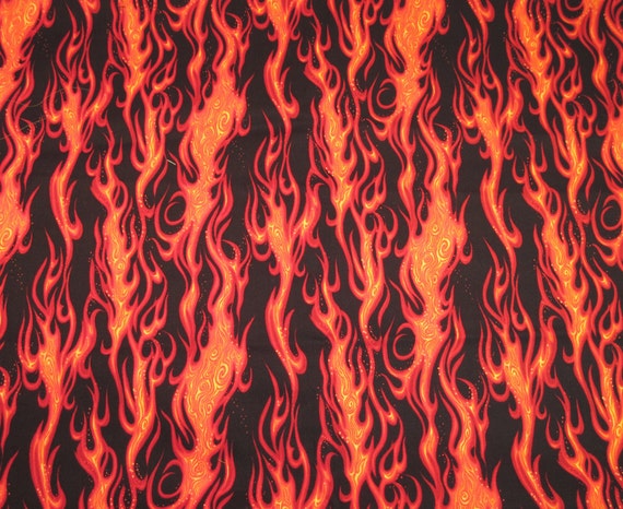 Twisted Flame Fabric by Robert Kaufman Cotton by BrimandVisor