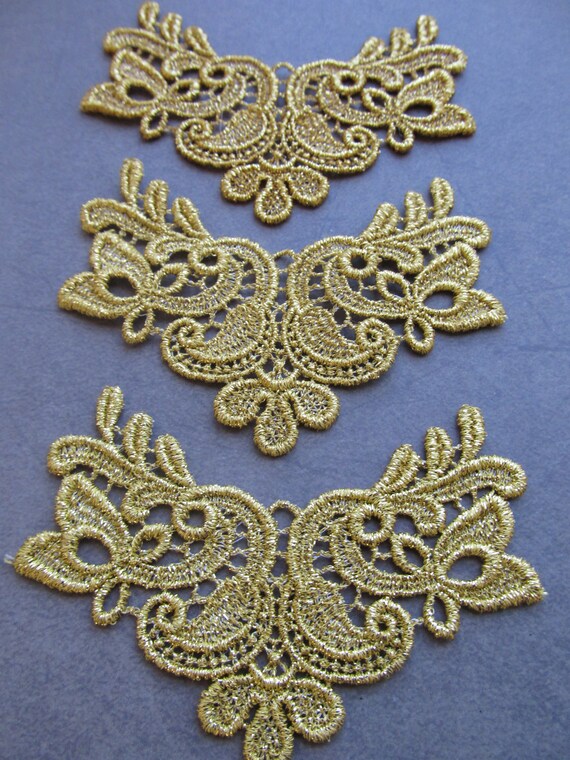 Vintage Gold Lace Applique