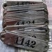 1 Vintage Silver Numbered Plate