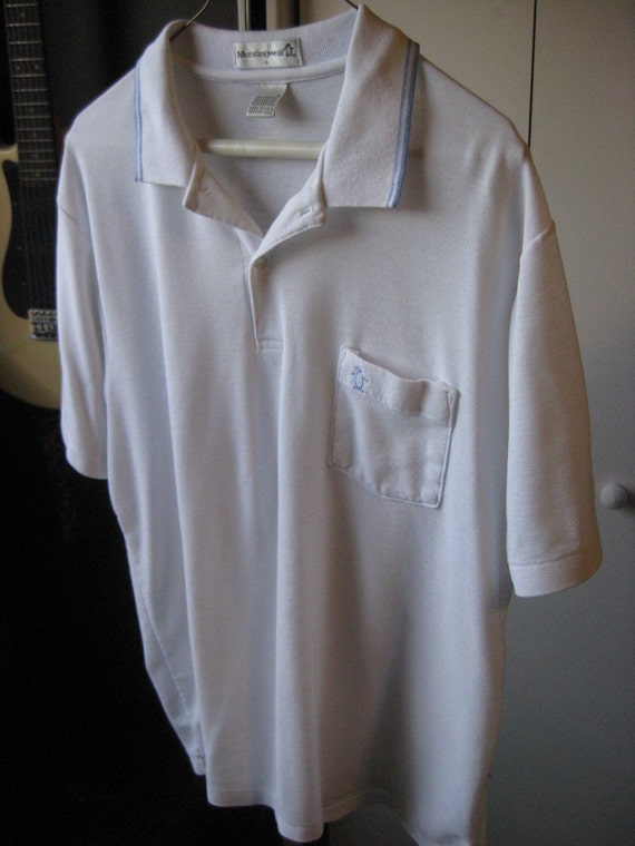 Vintage PENGUIN by Munsingwear White Polo Shirt Men's