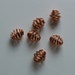 copper beads- spiral wire- accent beads