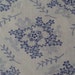 Vintage Fabric Blue Flowers Roses Suitable for Patchwork Quilting, Lavender Bags Feedsack