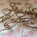 Antique French Brass Art Nouveau Coat Hanger Heavy Decorative Would make a Wonderful Present 4 Available