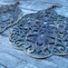 Boho Filigree Earrings, Antiqued Bronze