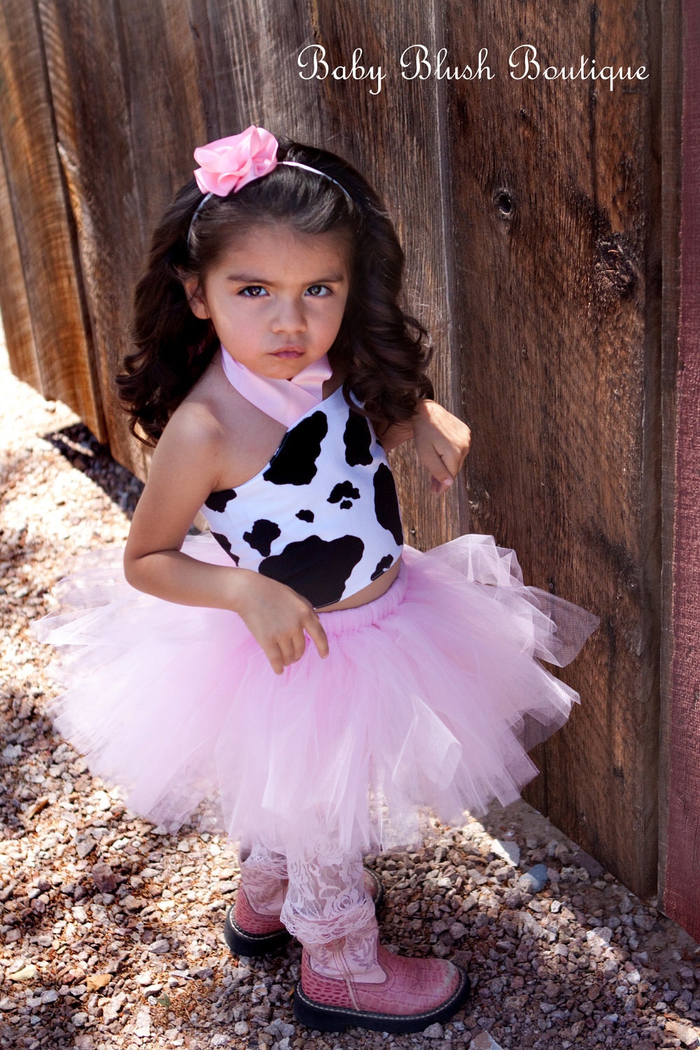 Tutu MooTu Cow Pink Tutu Baby Toddler Outfit Costume Set 3