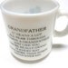 Grandfather Milkglass Poem 70's Retro Coffee Cup Tea Mug
