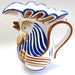 Italian Pottery Pitcher Rooster Chicken Hen Signed Dervta