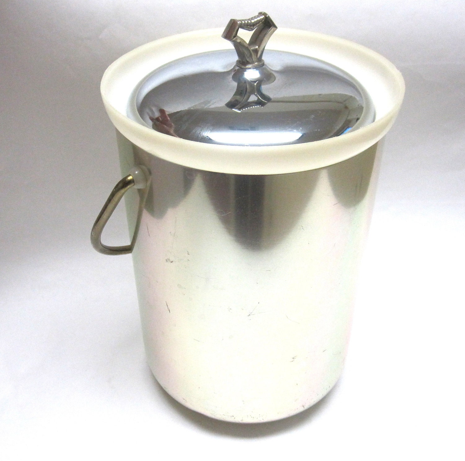 Kromex Shiny Chrome Ice Bucket Made in USA