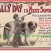 1911 Rally Day Post Card Cute Kids and St. Bernard Dog
