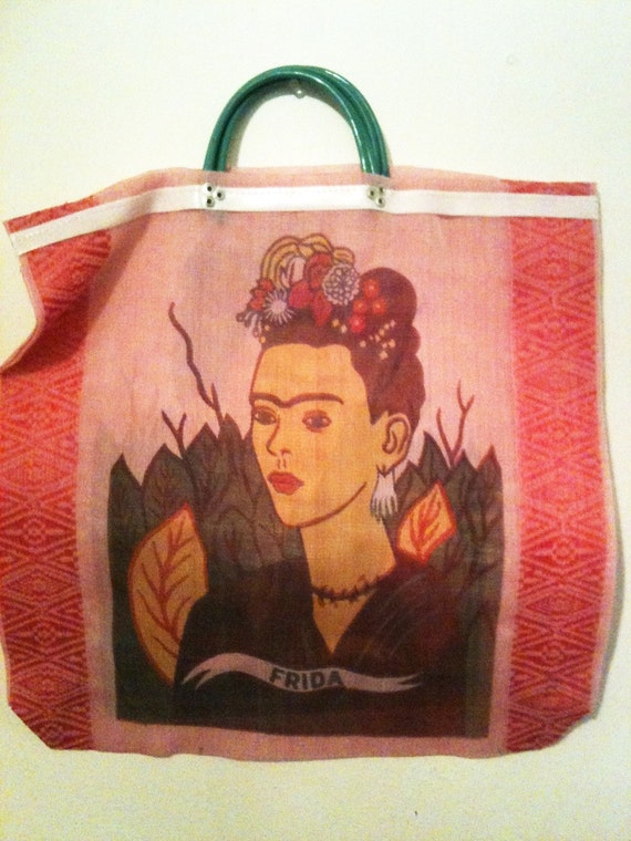 frida kahlo mesh bag