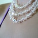 Beautiful Vintage 3 Strand Crystal Necklace