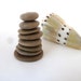 River Rock Pebble Stone Supplies - KHAKI ROUNDS by StoneAlone - Natural Stone Jewelry Supplies, Donut Beads, Round Beach Stones