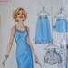 Womens Slip, Half-Slip & Panties Pattern 1960's Bust 31 Simplicity 4218