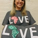 LOVE Africa T-shirt: X-Large Green