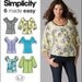 Simplicity Pattern 2936 Misses' Six Cute and Easy Buttoned Blouse Patterns Sizes 16-24 New