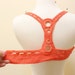 Orange Color Hand Dyed Cotton Applique for Back Piece