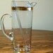 Vintage Martini Pitcher Gold Accented