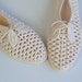 rare vtg 80s Cream LACE-UP Cut Out OXFORDS Jellies flat shoes 8 jelly menswear vegan