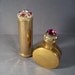Vintage Mid Century Madmen Glamour Girl Jeweled Lipstick Case And Perfume Bottle