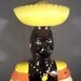 Retro Tropical Tiki Jamacian Figural Rum Liquor Bottle
