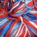 Vintage Varigated Wool (Crazy) Yarn - Patriot Mix - I hand tied it just for You Red White & Blue